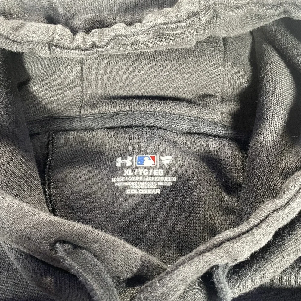 Under Armour‎ Colorado Rockies Hoodie Sweatshirt Mens XL Black Fleece Big Logo